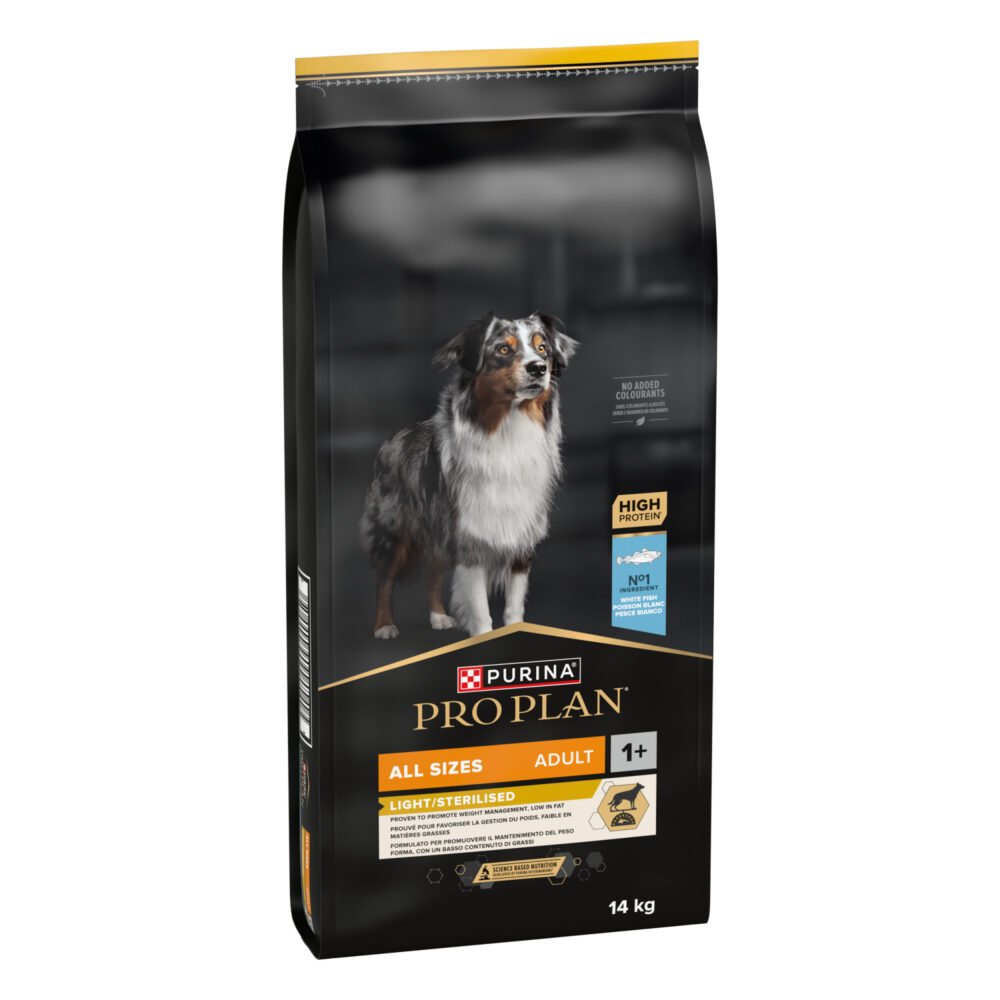 Proplan All Size Light Sterilised Poisson Blanc 14KG
