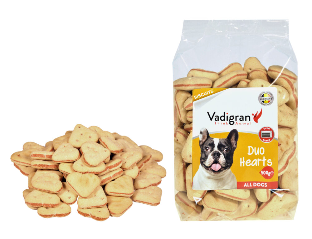 Snack Biscuits Duo Hearts 500g