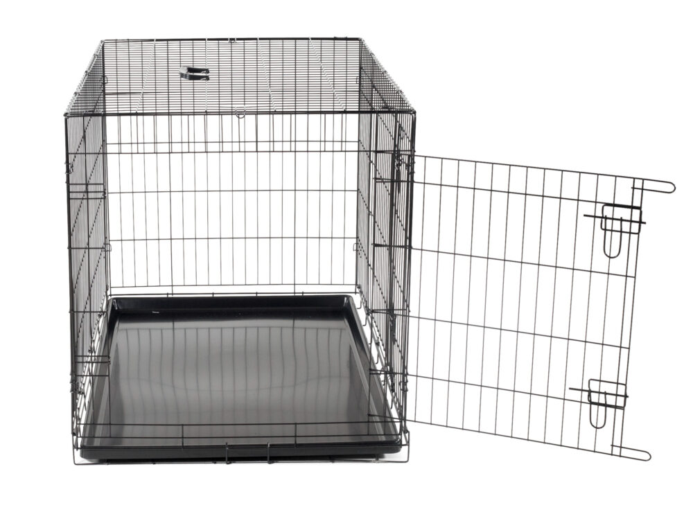 Cage Métallique Pliable Classic noir 107x70x78cm – Image 2